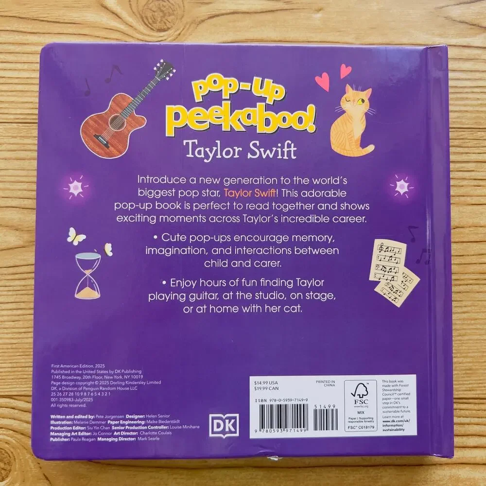 Pop-Up Peekaboo! Taylor Swift - by DK (Board Book)